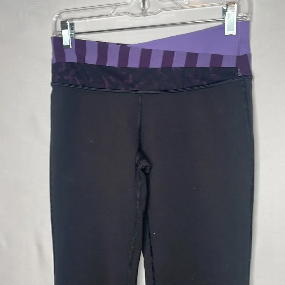 Lululemon Wunder Under Purple Stripe Astro Pants. Size 6.‎
